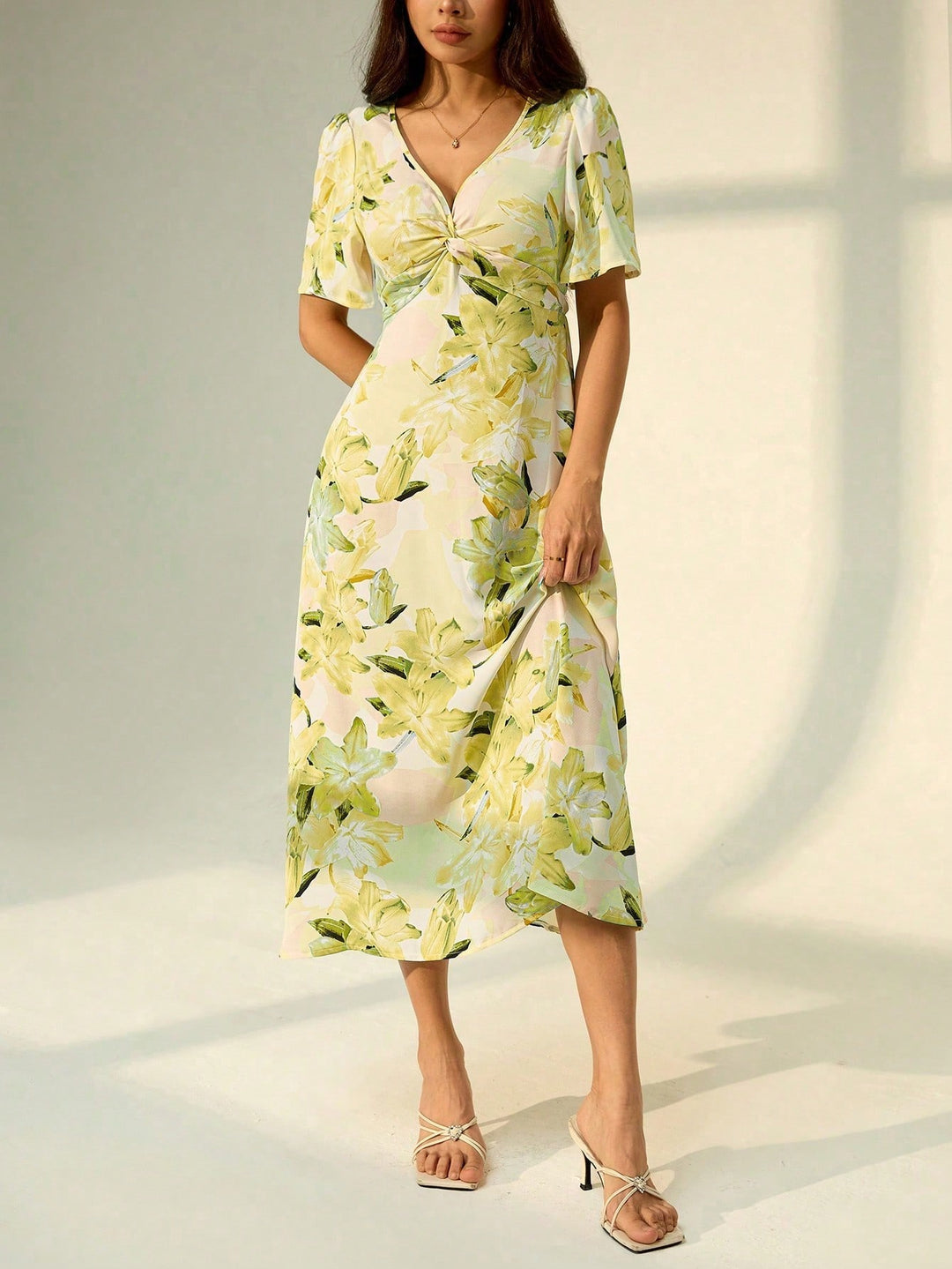 Rochie midi SHEIN, mix culori