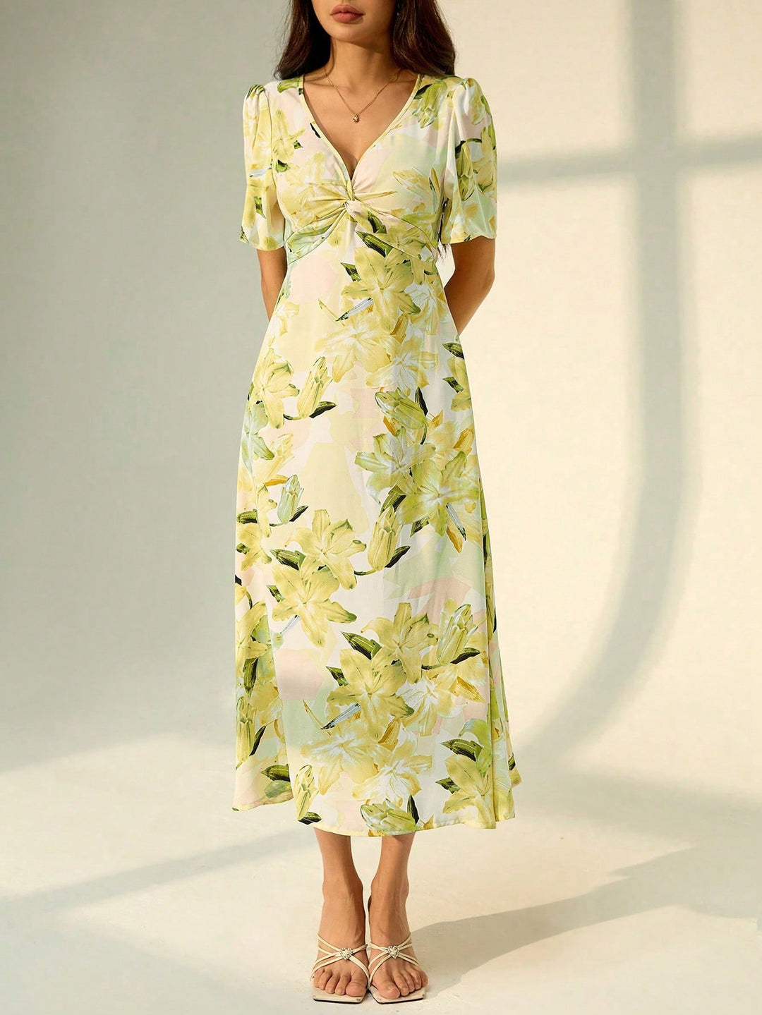 Rochie midi SHEIN, mix culori