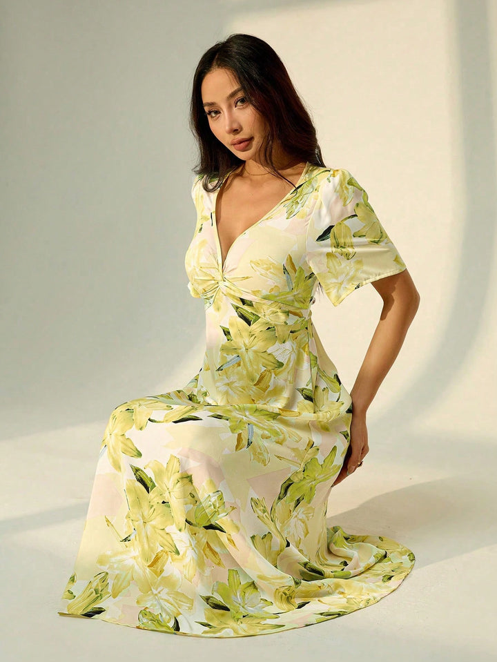 Rochie midi SHEIN, mix culori