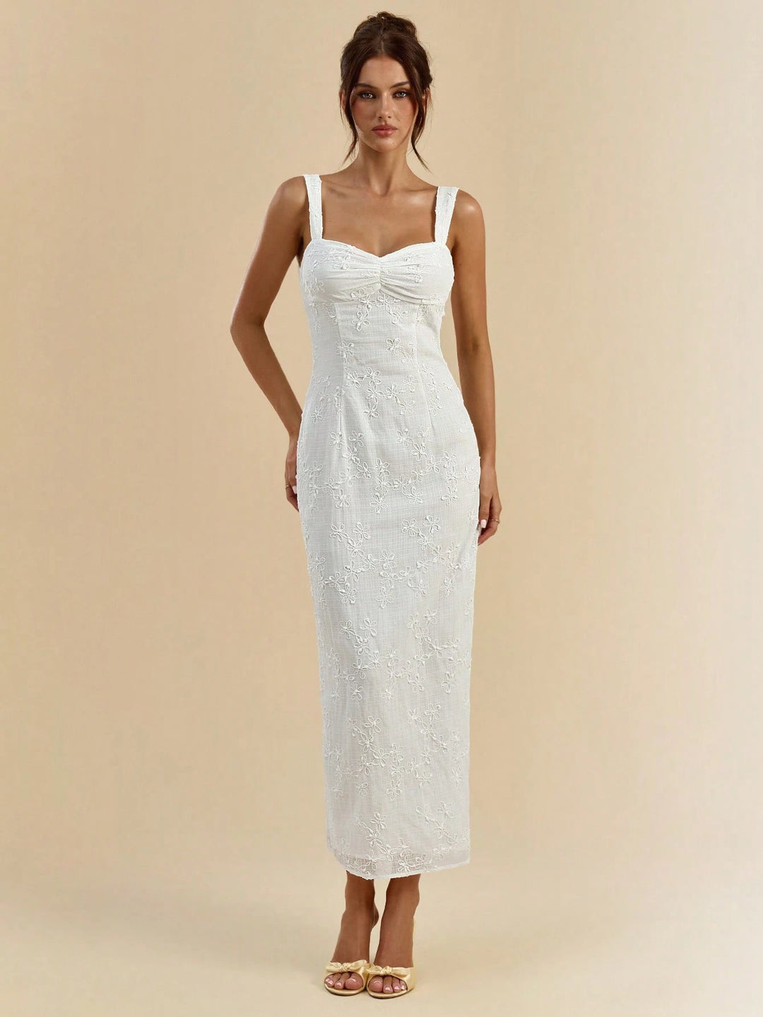 Rochie maxi Shein, alb