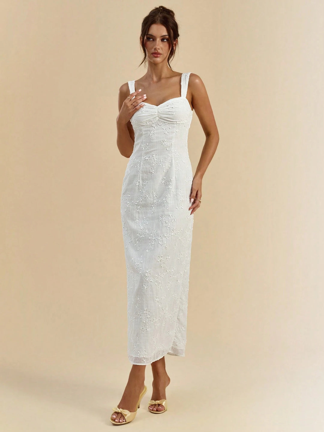 Rochie maxi Shein, alb