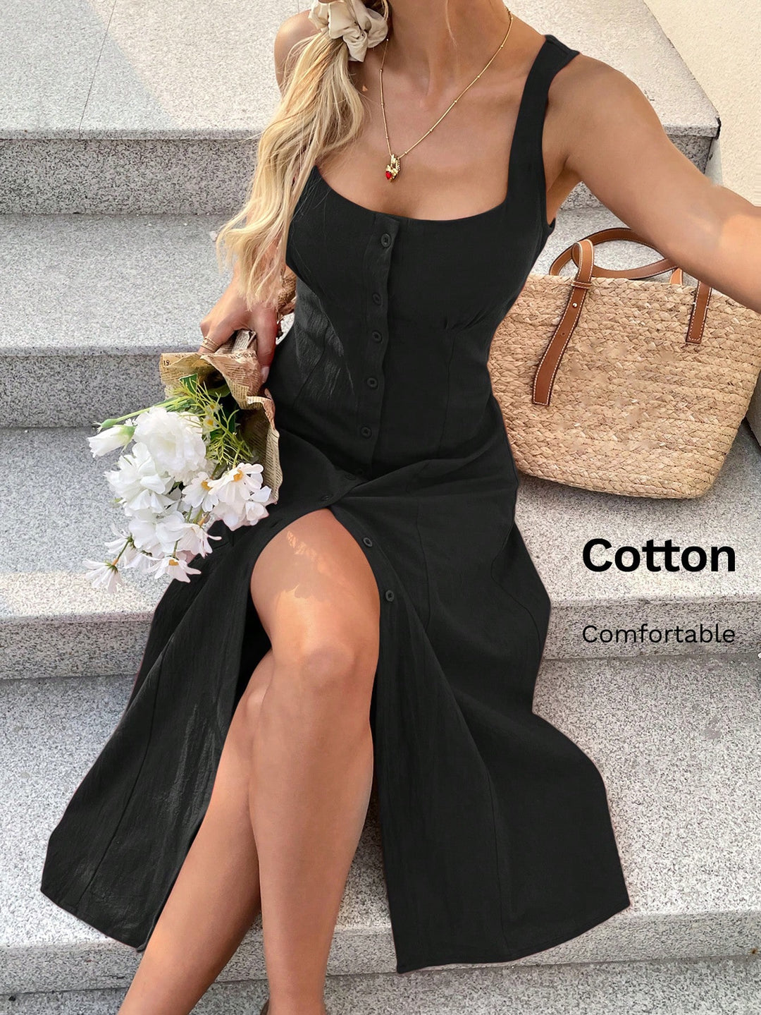 Rochie midi SHEIN, negru