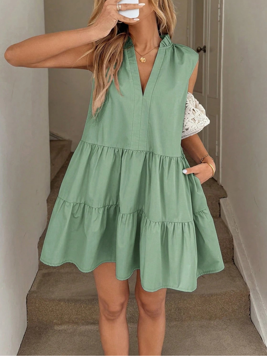 Rochie mini Shein,verde