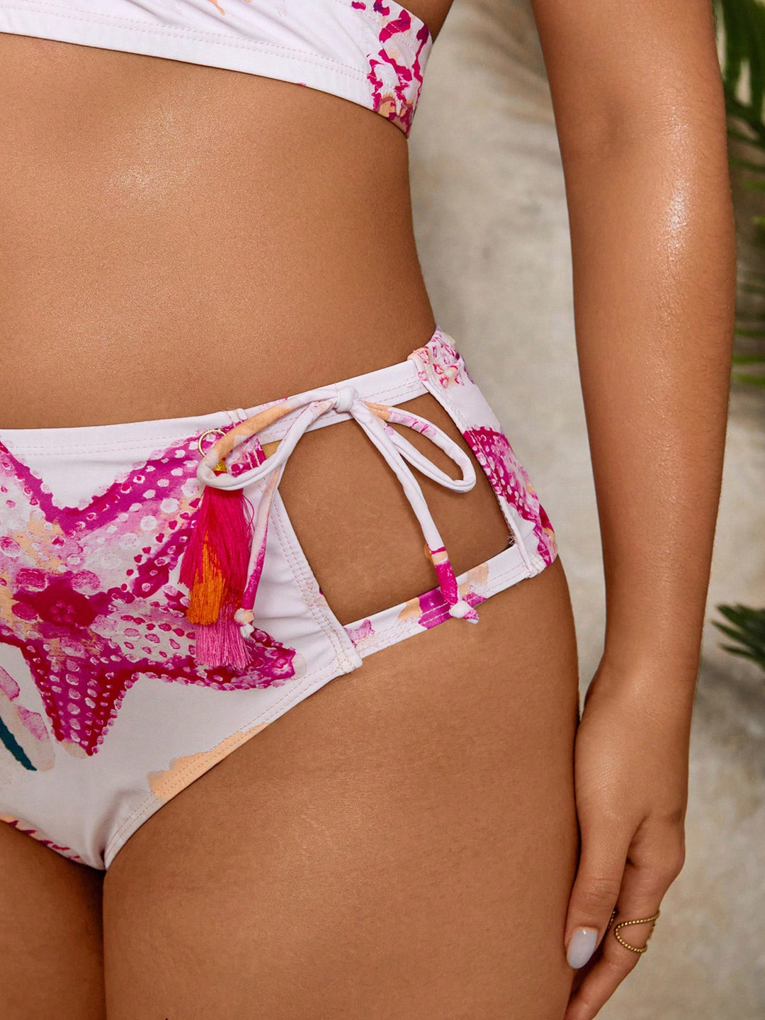 Set bikini de baie SHEIN, roz