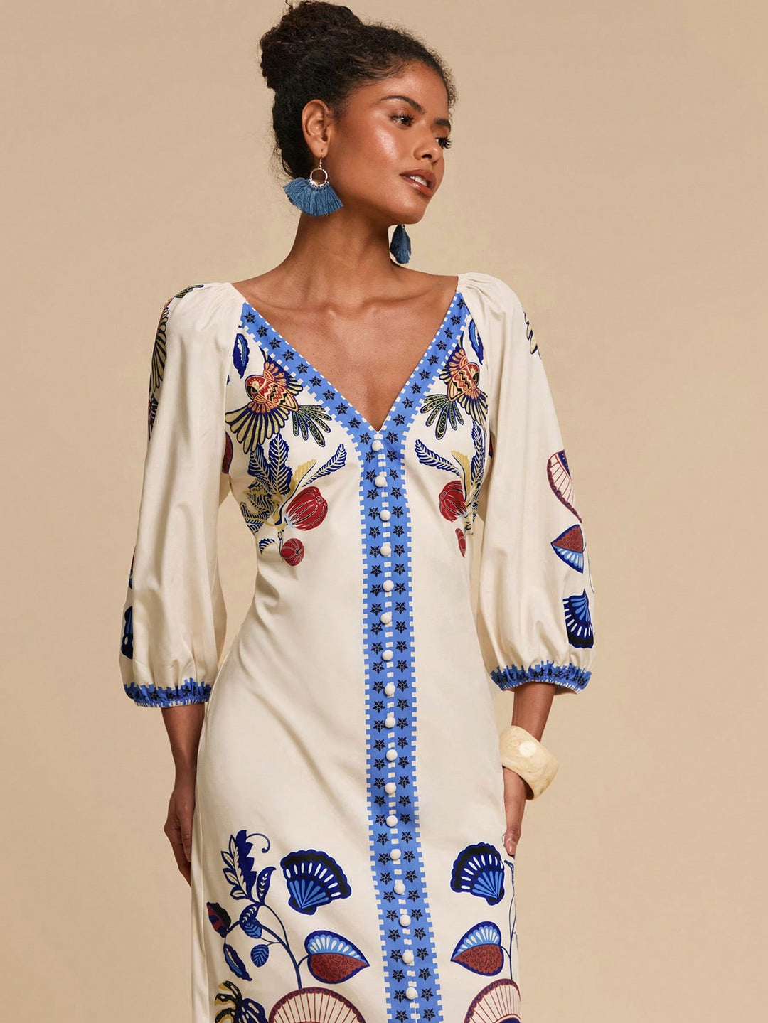 Rochie maxi SHEIN, mix culori
