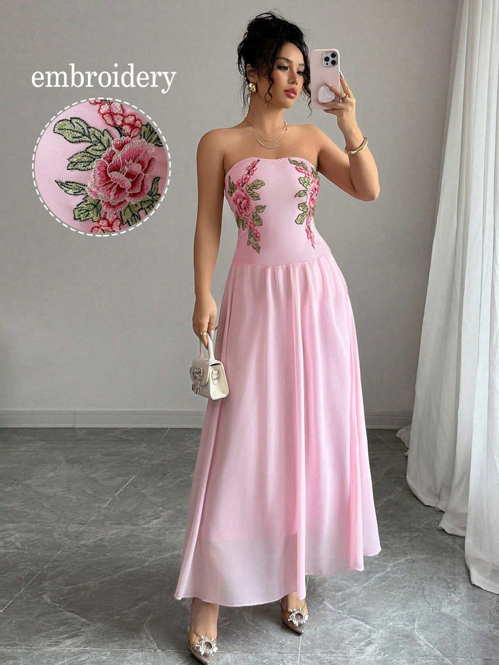 Rochie maxi SHEIN, roz