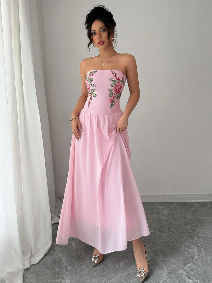 Rochie maxi SHEIN, roz