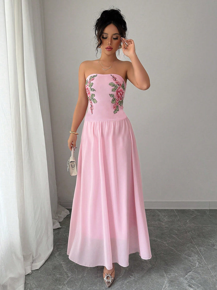 Rochie maxi SHEIN, roz
