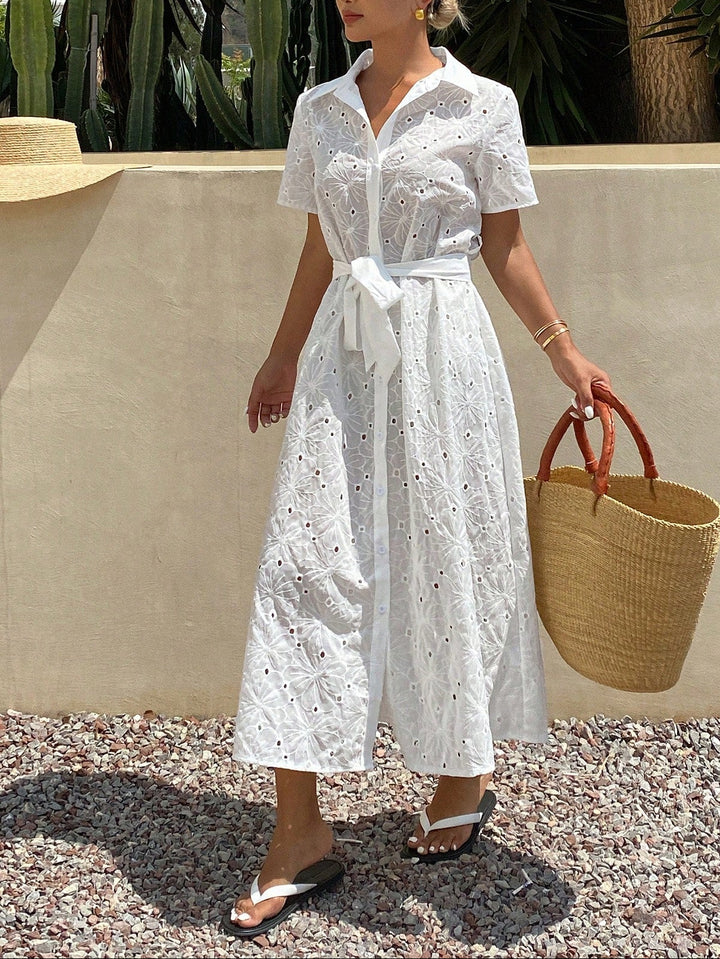 Rochie maxi SHEIN, alb
