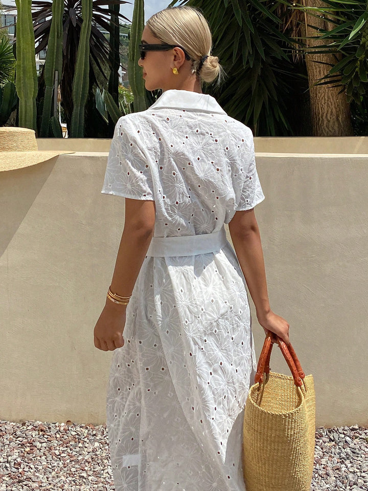Rochie maxi SHEIN, alb