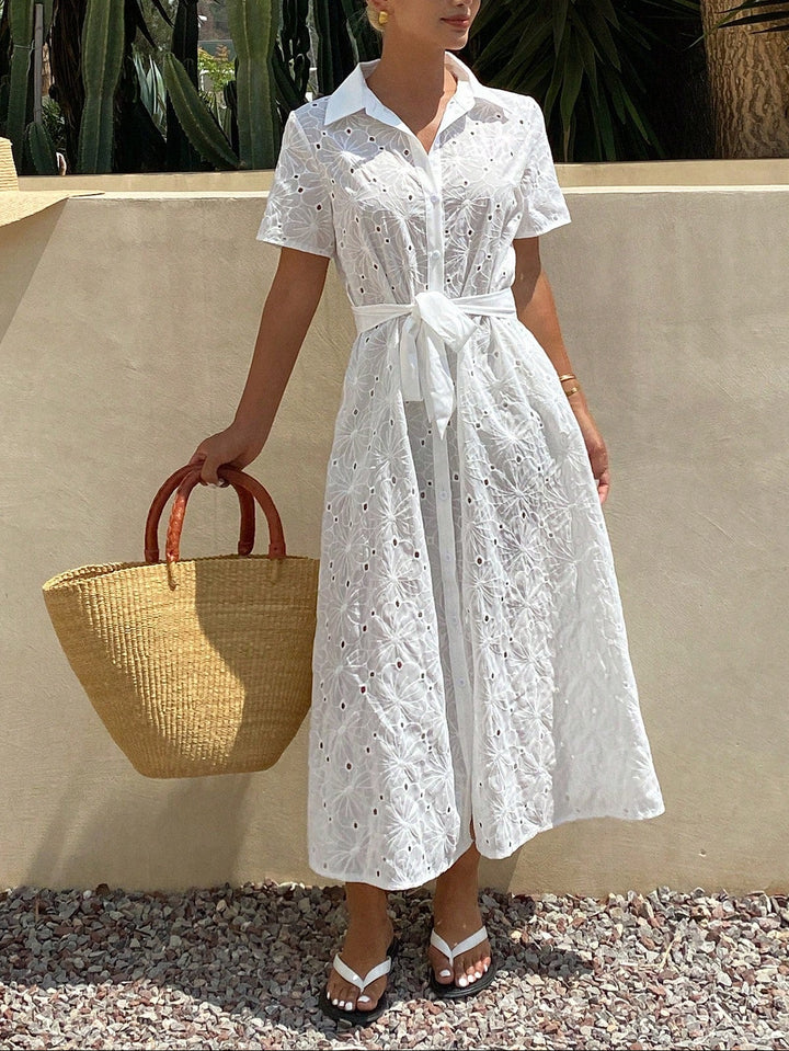Rochie maxi SHEIN, alb