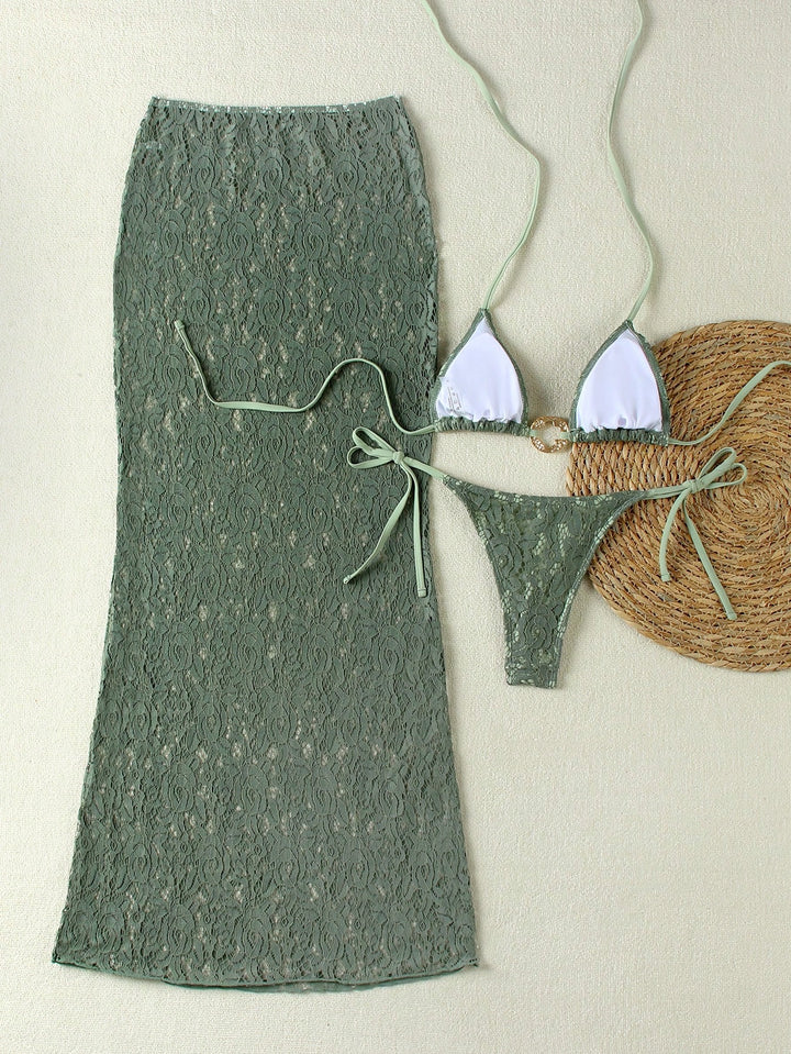 Set bikini SHEIN, verde