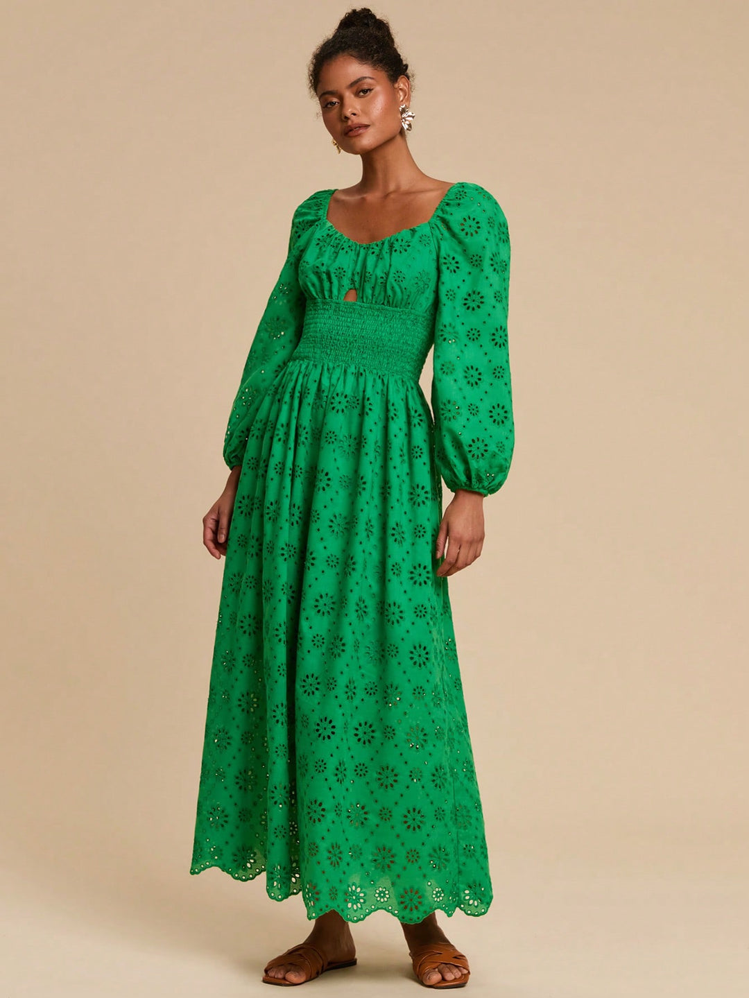SHEIN maxi ruha, zöld