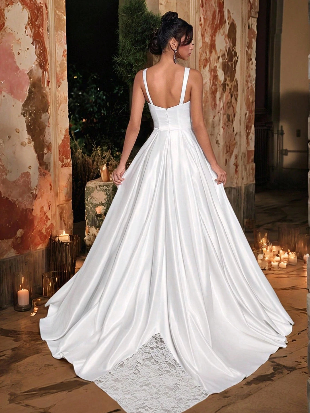 Rochie de ocazie și bridal Shein, alb