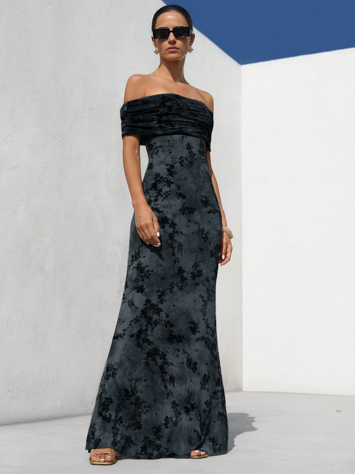 Rochie maxi SHEIN, gri