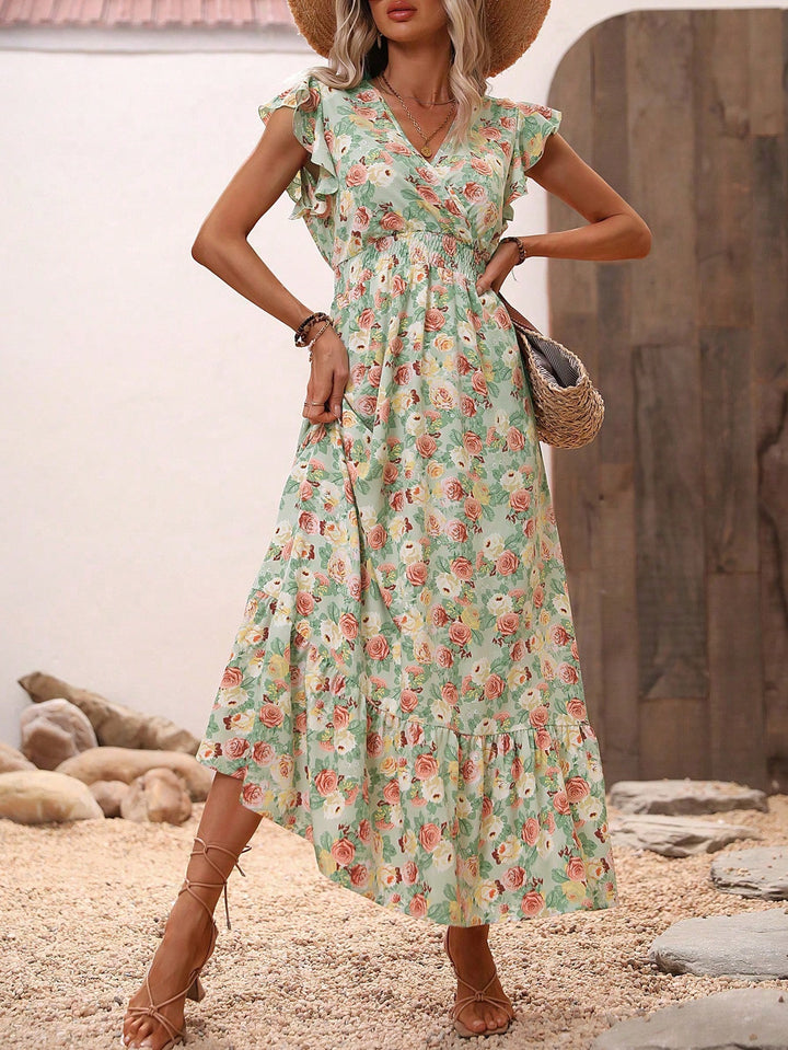 Rochie maxi SHEIN, mix culori