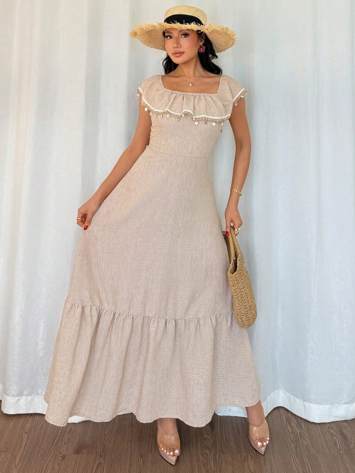 Rochie maxi SHEIN, kaki