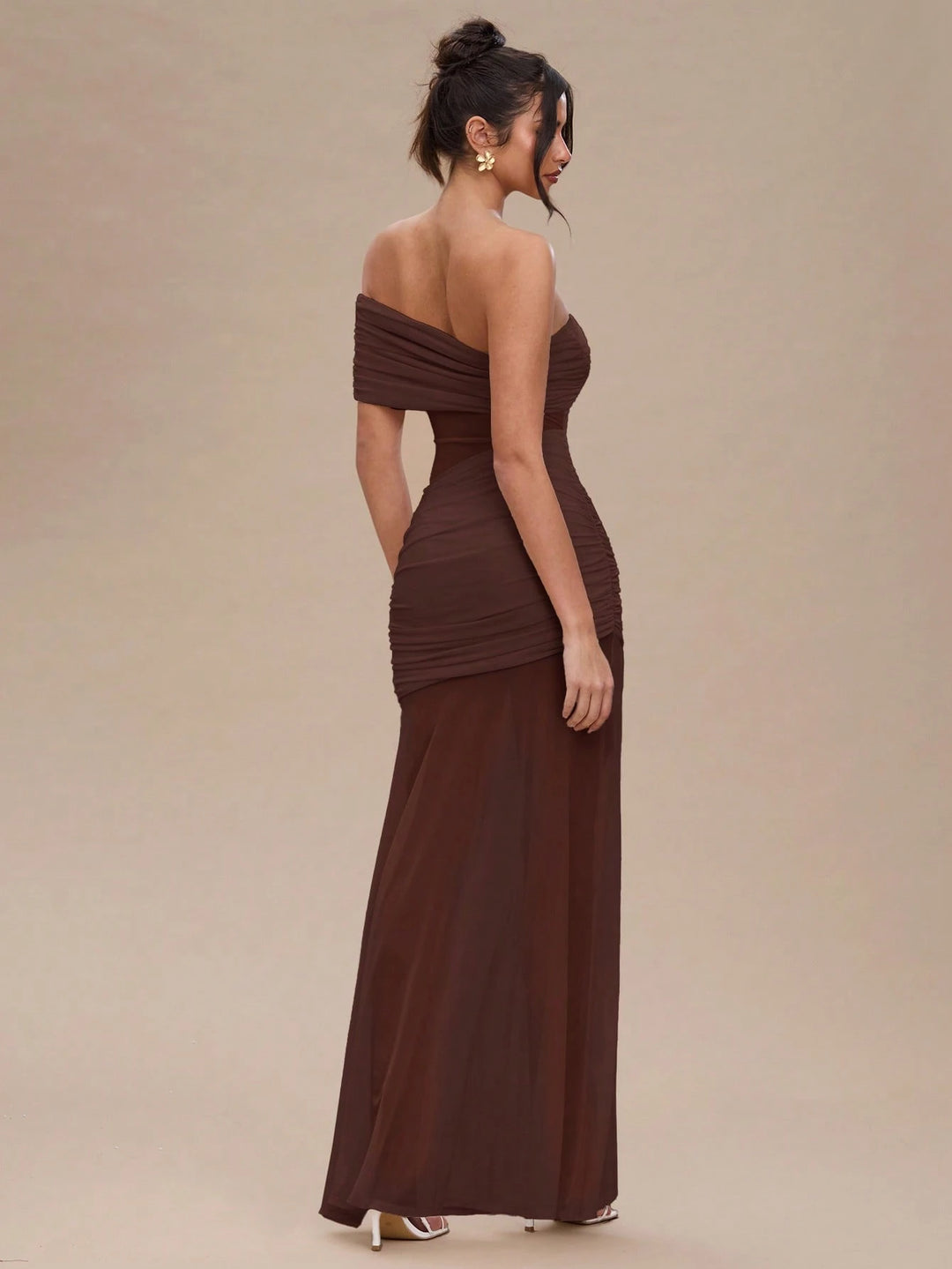 Rochie maxi SHEIN, maro