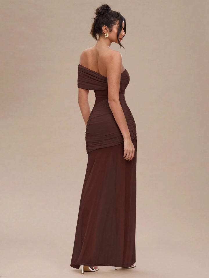 Rochie maxi SHEIN, maro