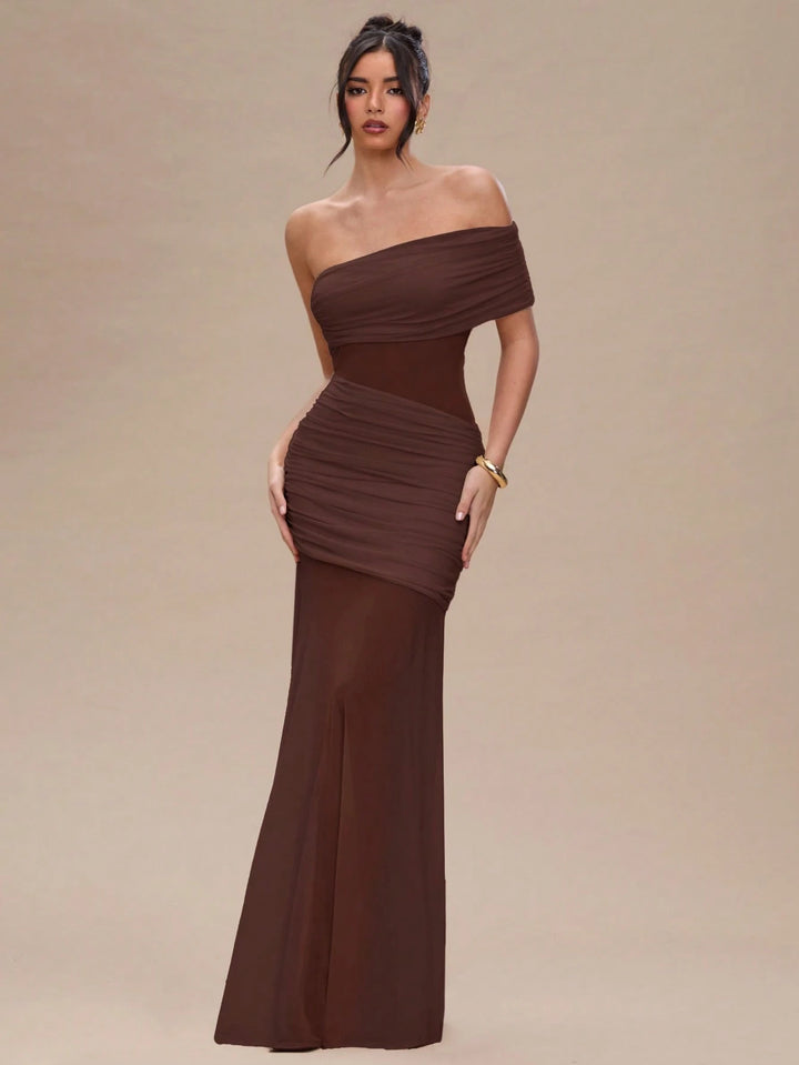 Rochie maxi SHEIN, maro