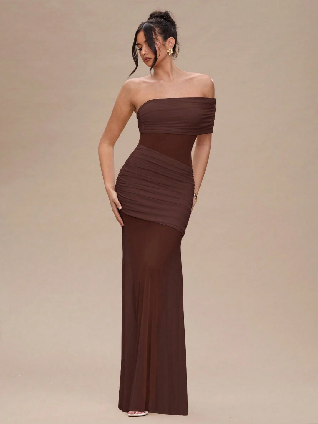 Rochie maxi SHEIN, maro