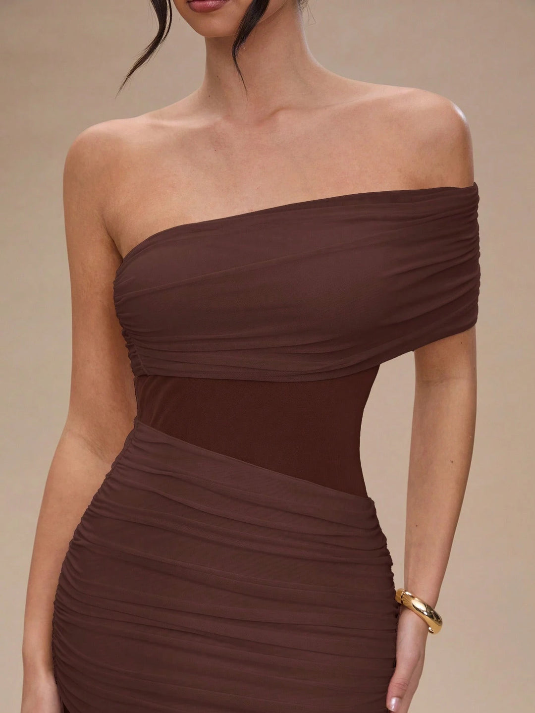 Rochie maxi SHEIN, maro