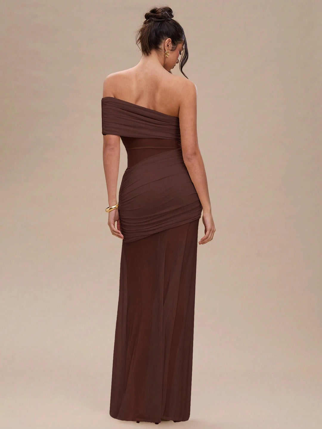 Rochie maxi SHEIN, maro