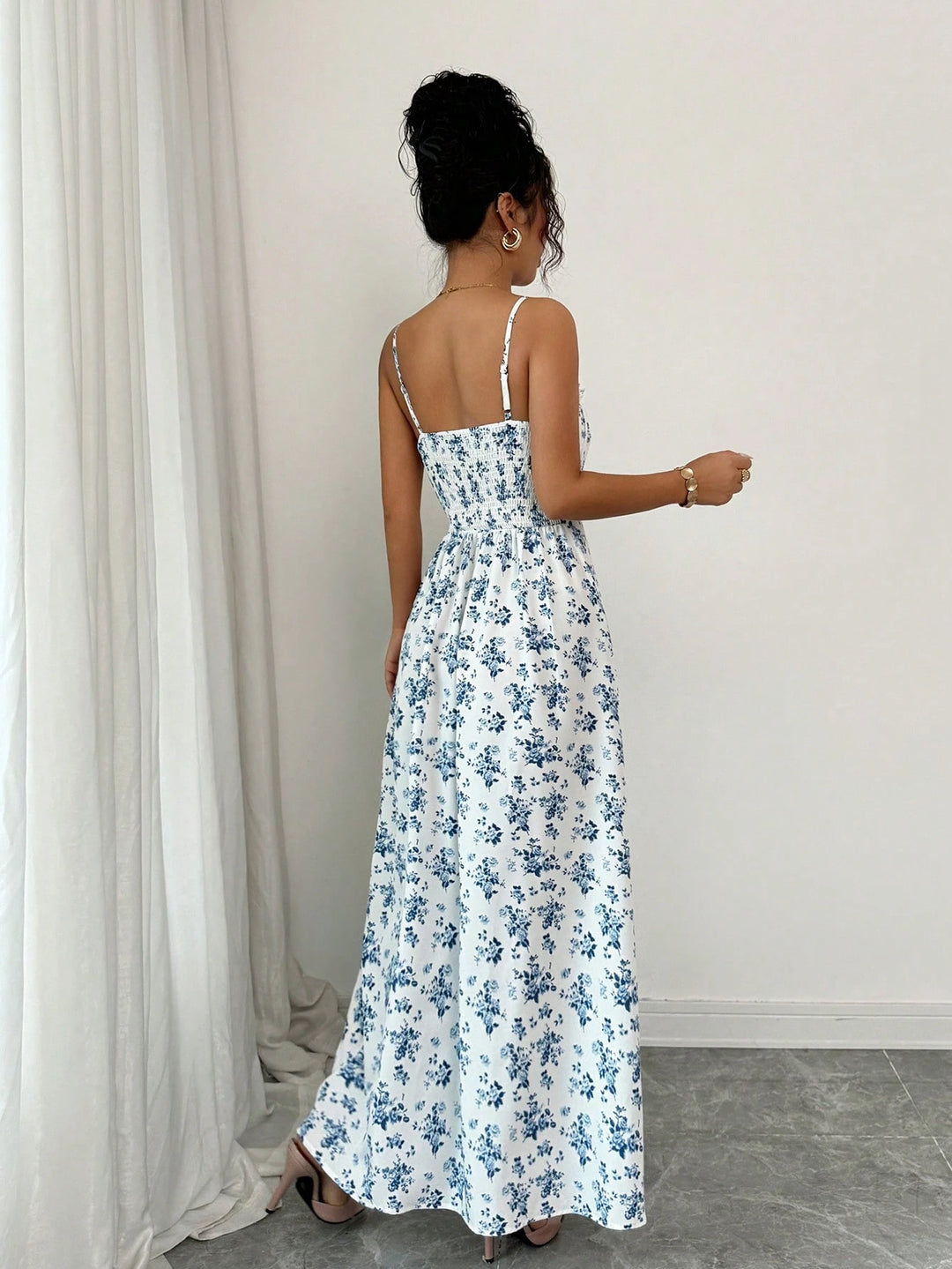 SHEIN maxi ruha, fehér