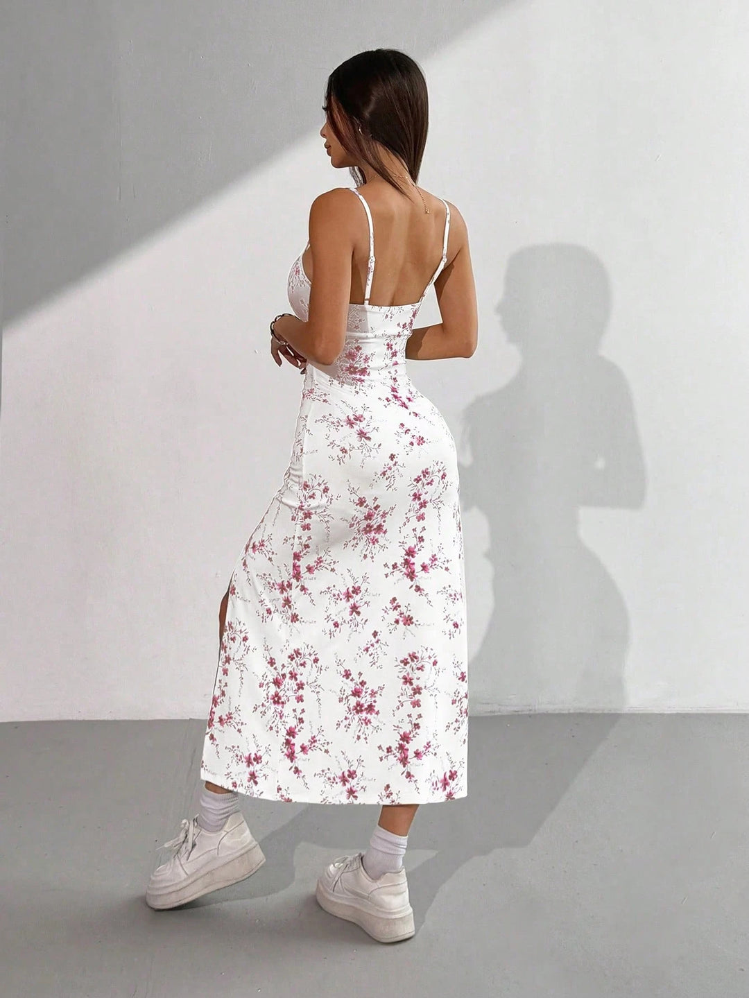 Rochie midi SHEIN, mix culori