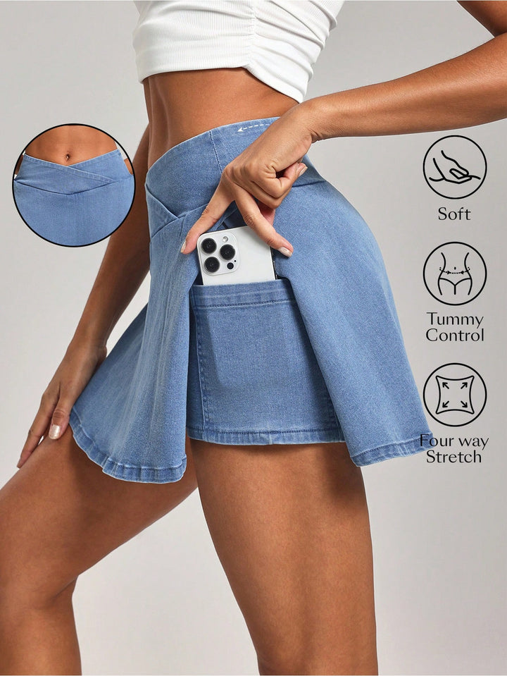 SHEIN szoknyanadrág, kék