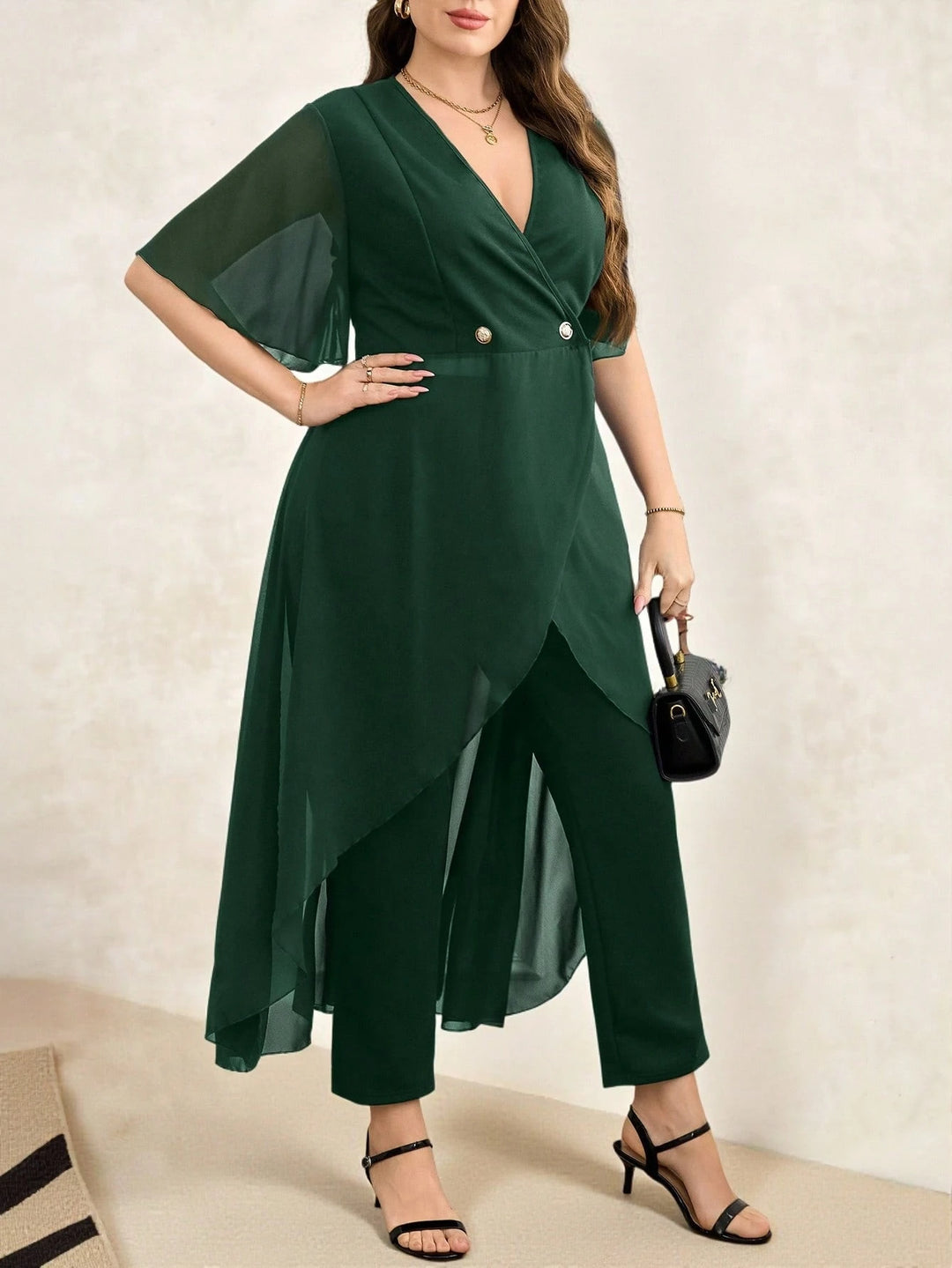 Compleu Shein Curve+, verde