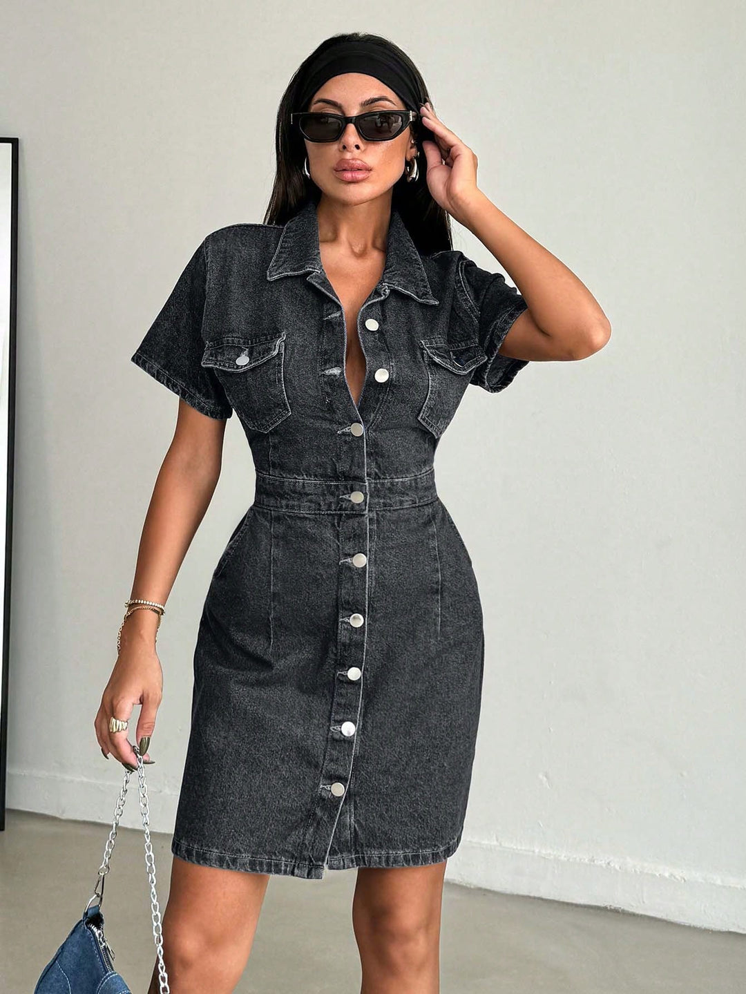 Rochie SHEIN, gri