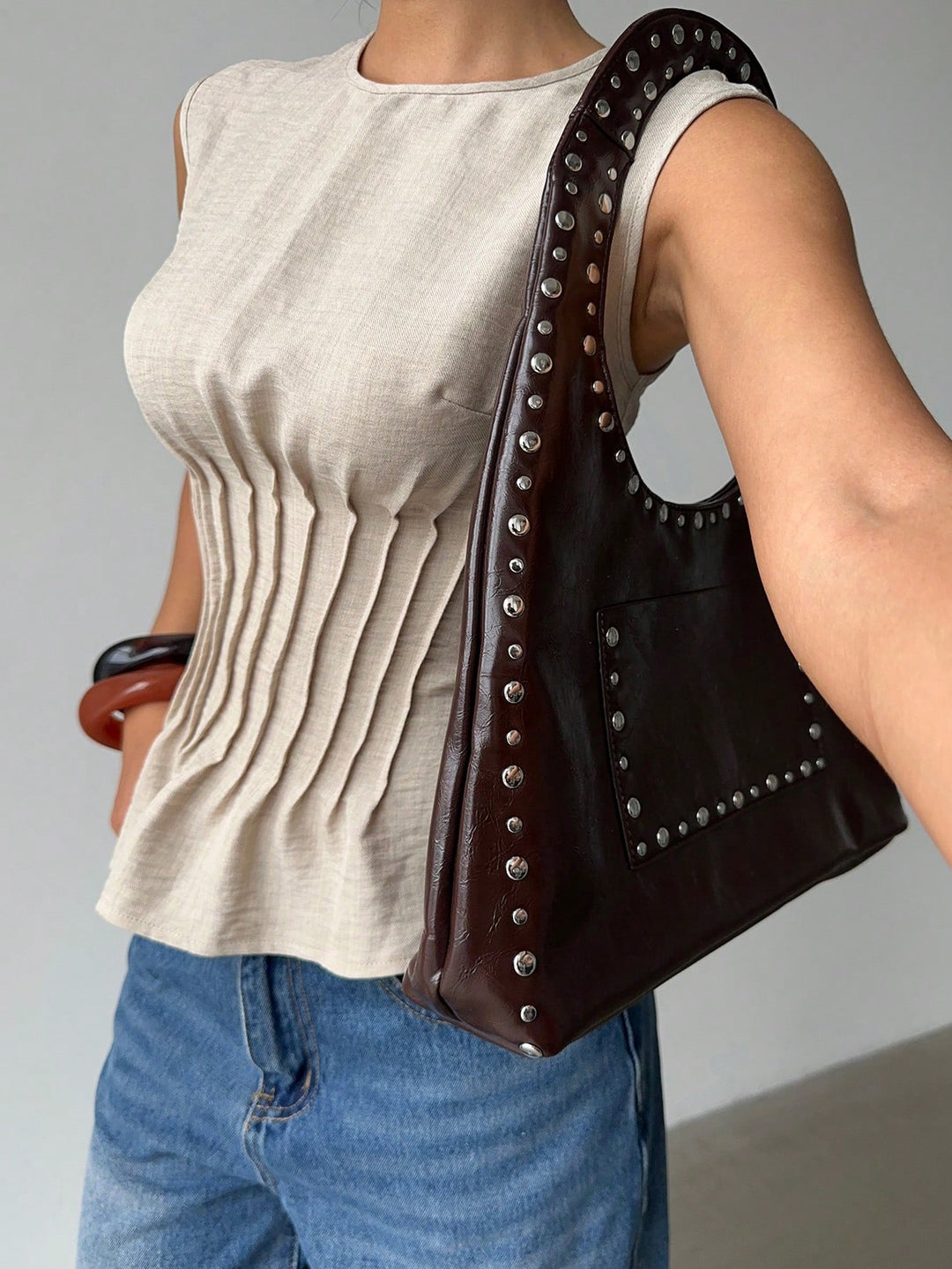 Top SHEIN, bej