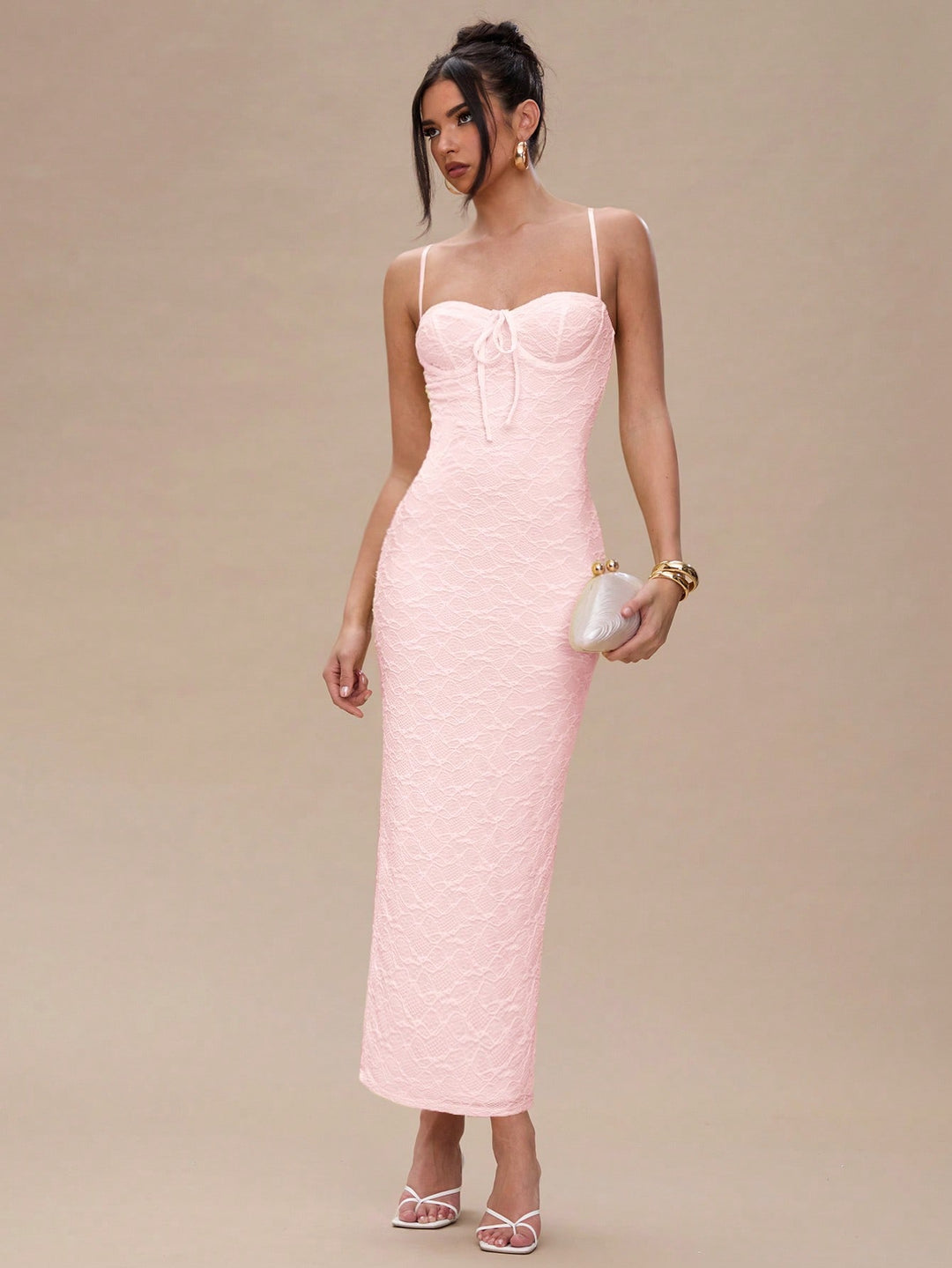Rochie maxi SHEIN, roz