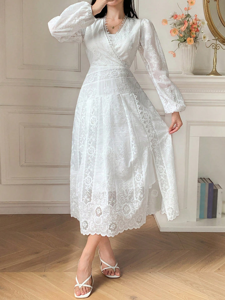 Rochie maxi SHEIN, alb