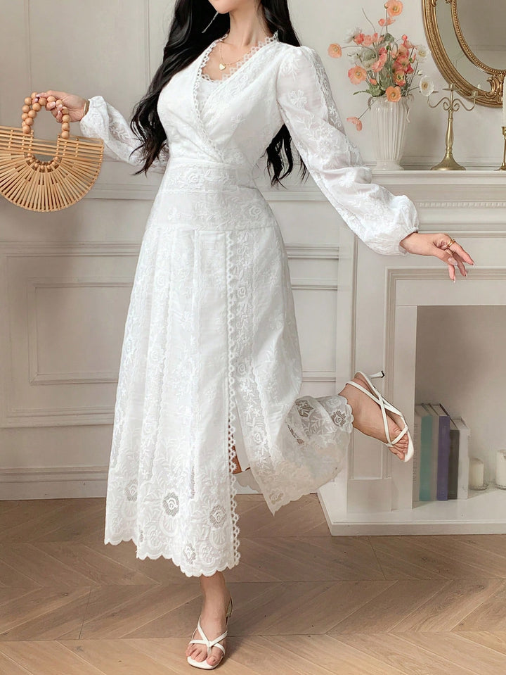 Rochie maxi SHEIN, alb