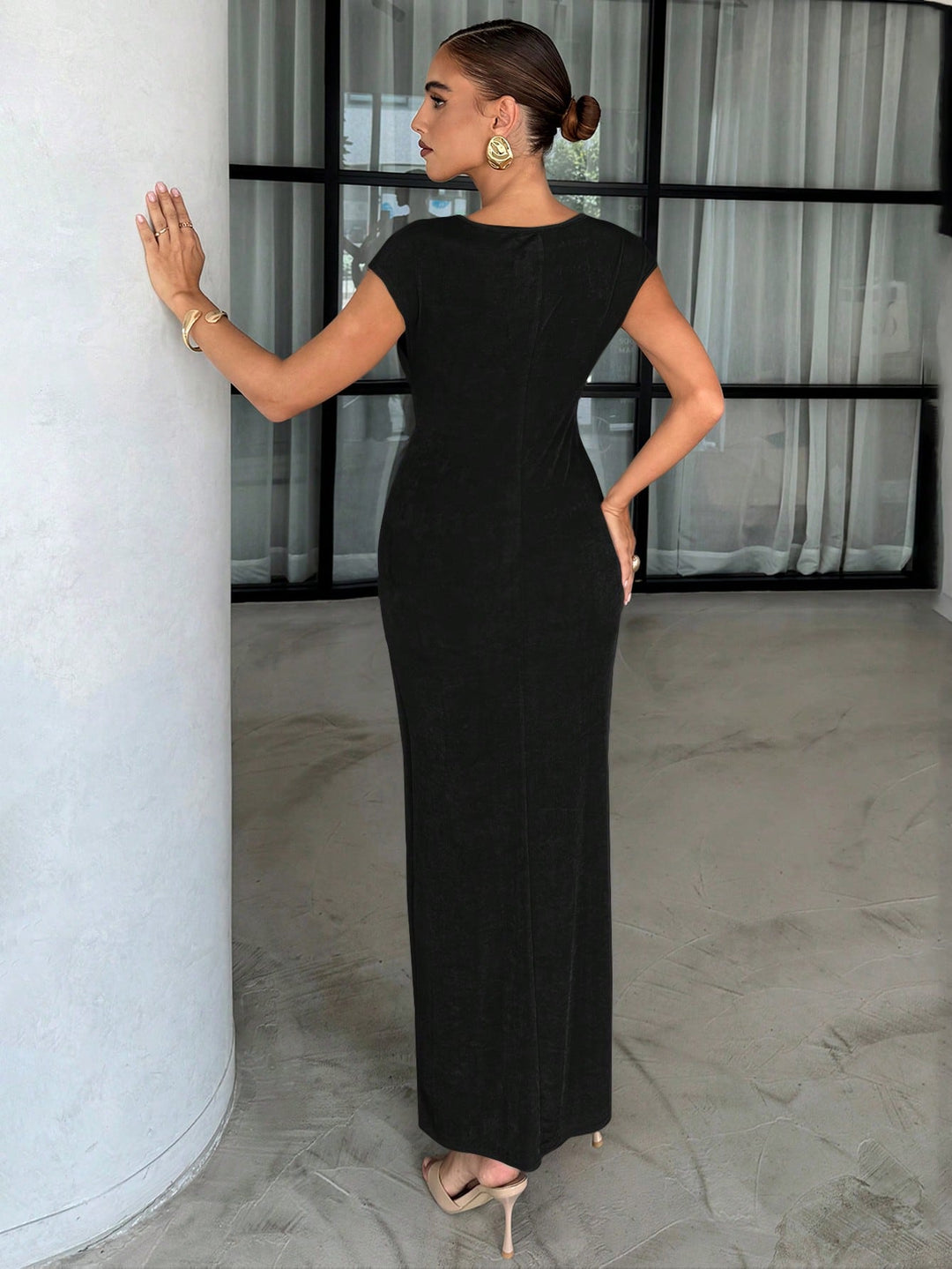 Rochie maxi SHEIN, negru