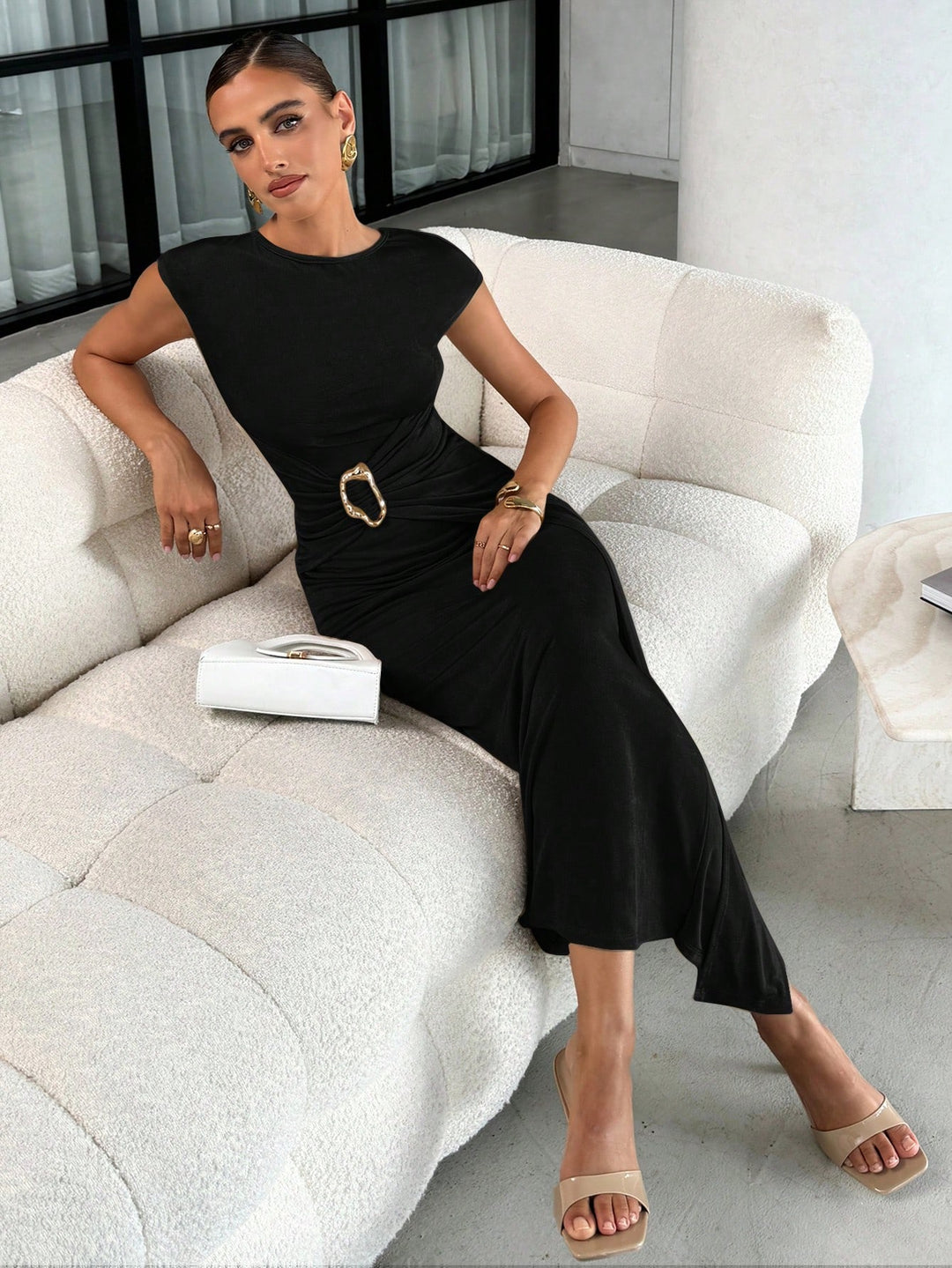 Rochie maxi SHEIN, negru
