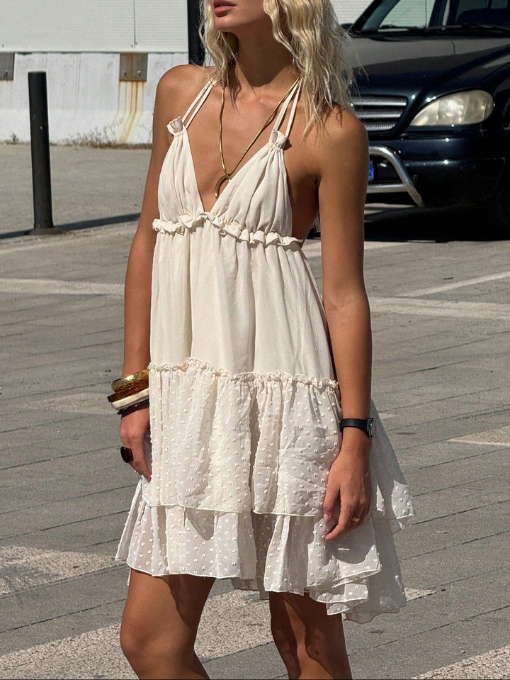 Rochie mini SHEIN, crem