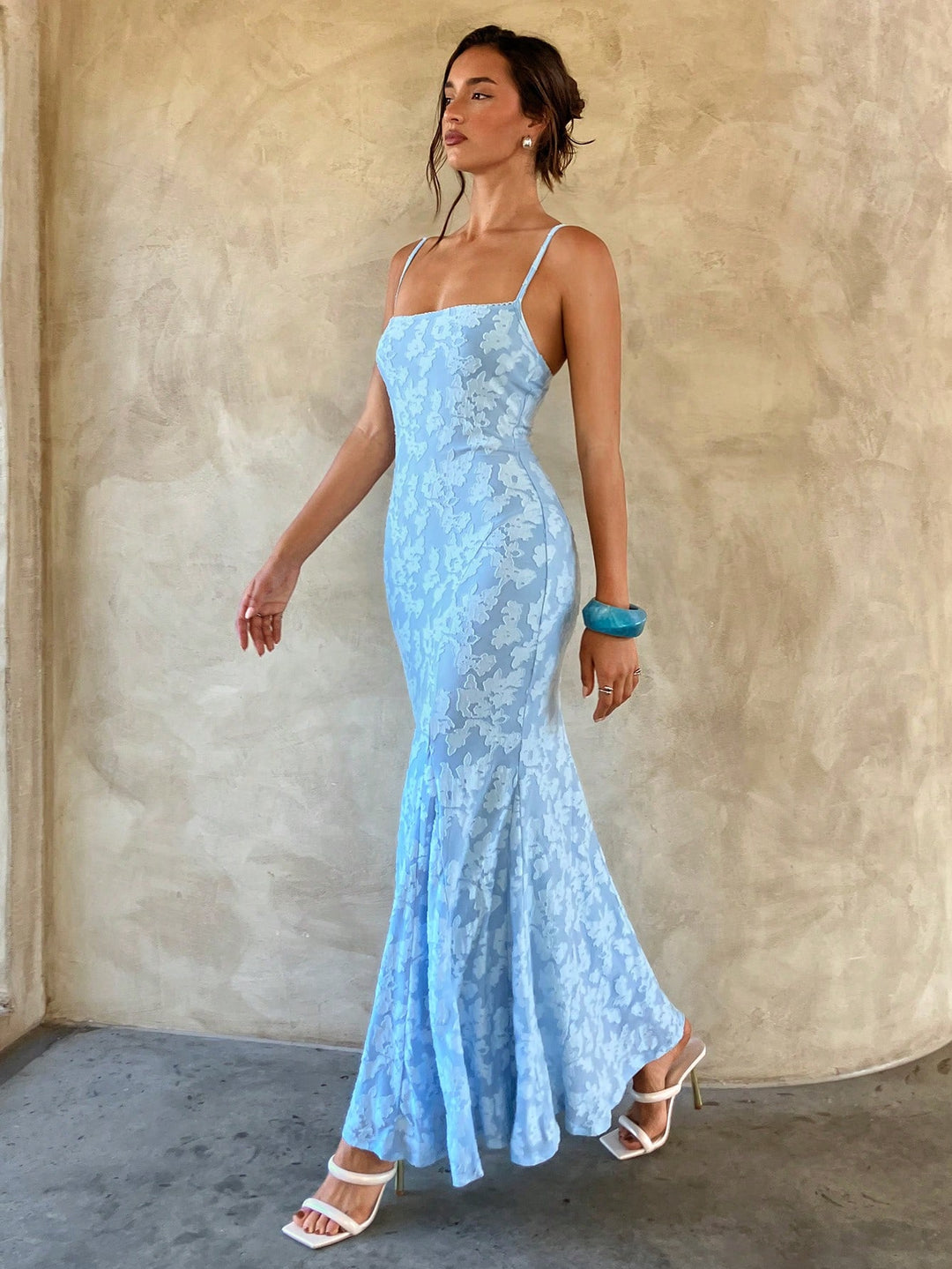 Rochie maxi SHEIN, albastru