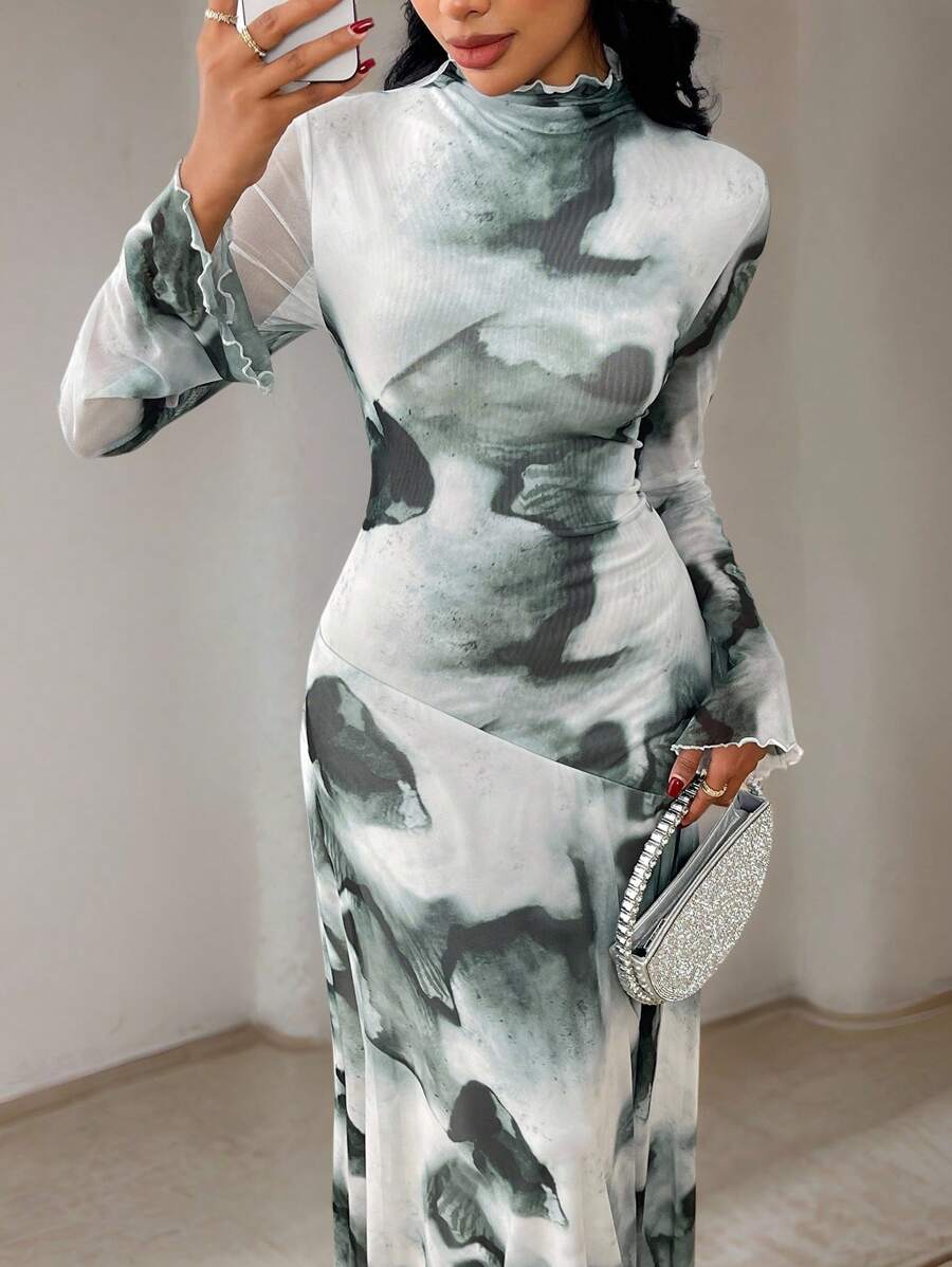 Rochie maxi SHEIN, mix culori