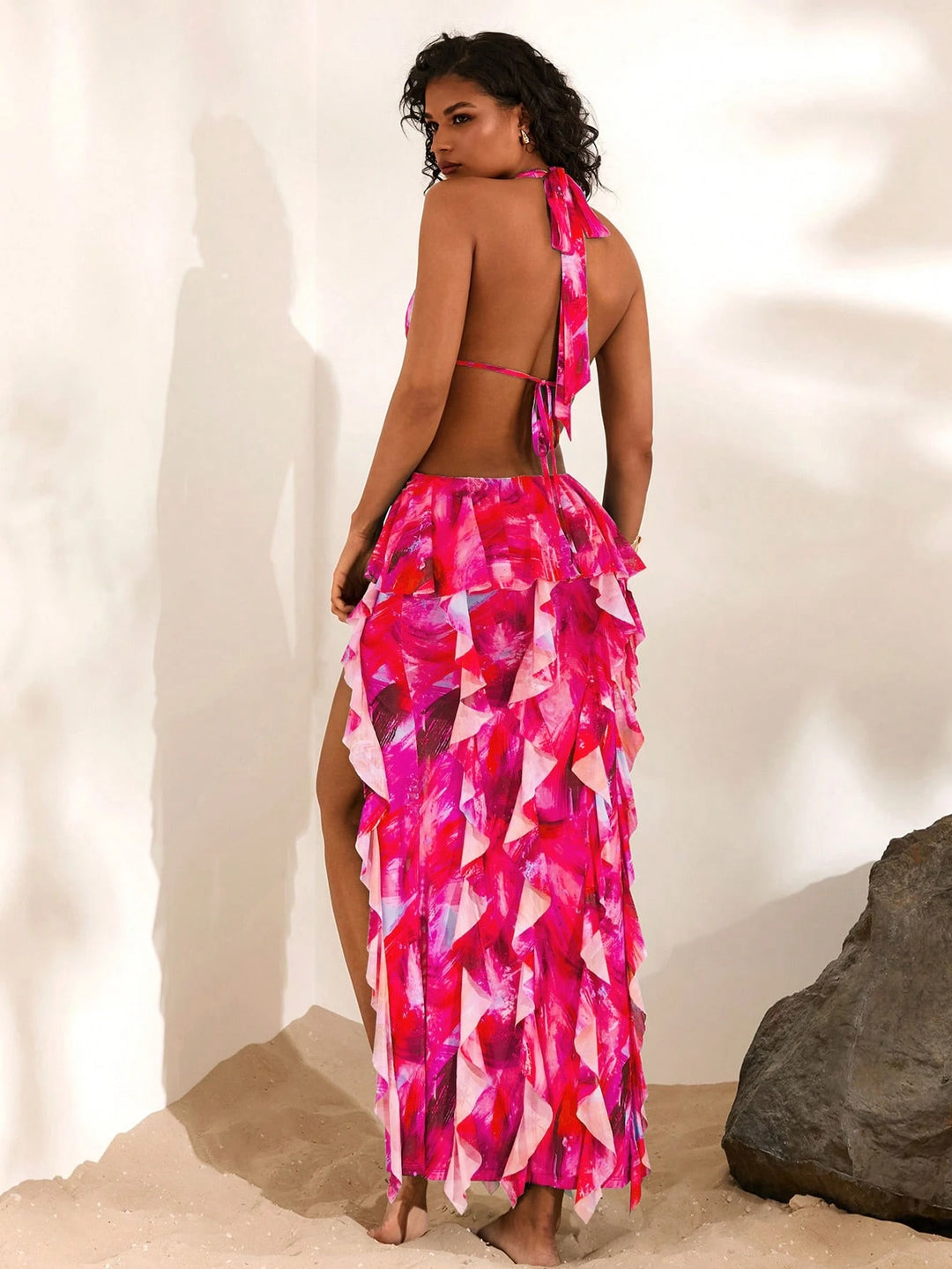 Rochie maxi SHEIN, mix culori