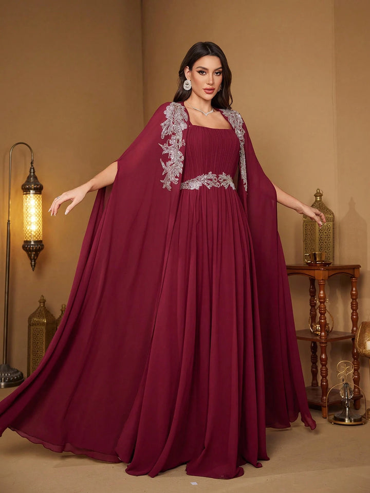 Set rochie și cardigan SHEIN, vișiniu