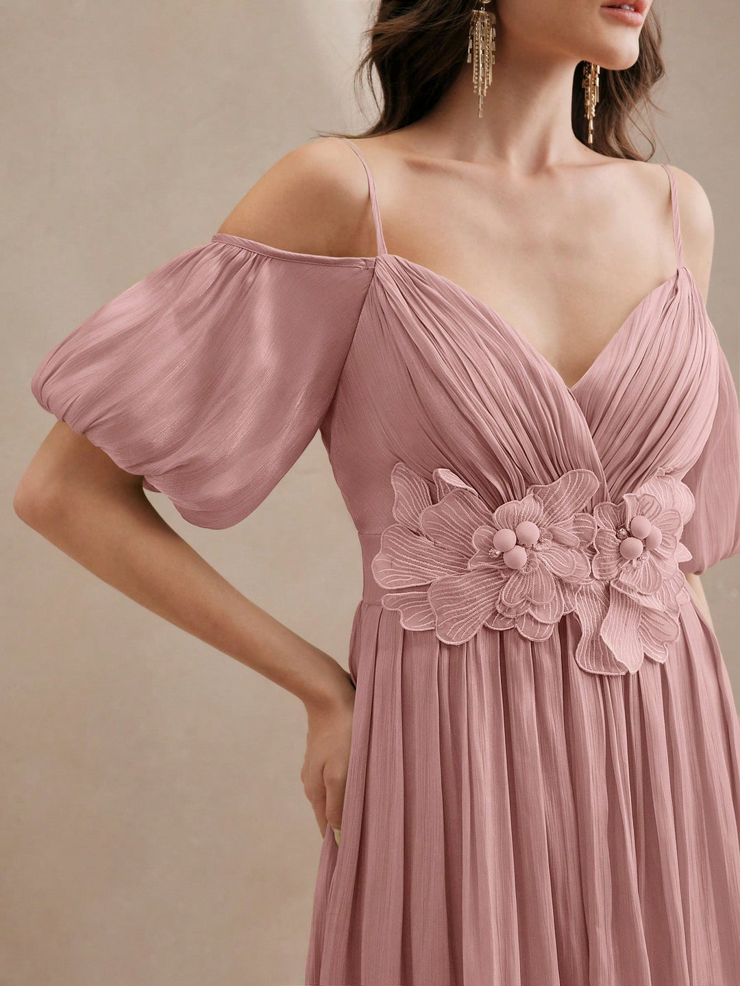 Rochie maxi SHEIN, roz