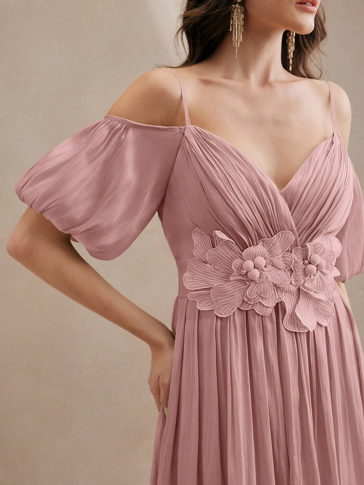 Rochie maxi SHEIN, roz