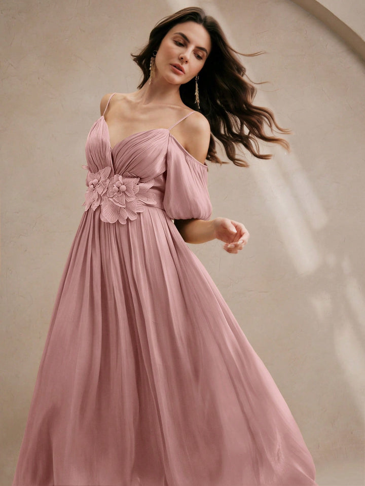 Rochie maxi SHEIN, roz