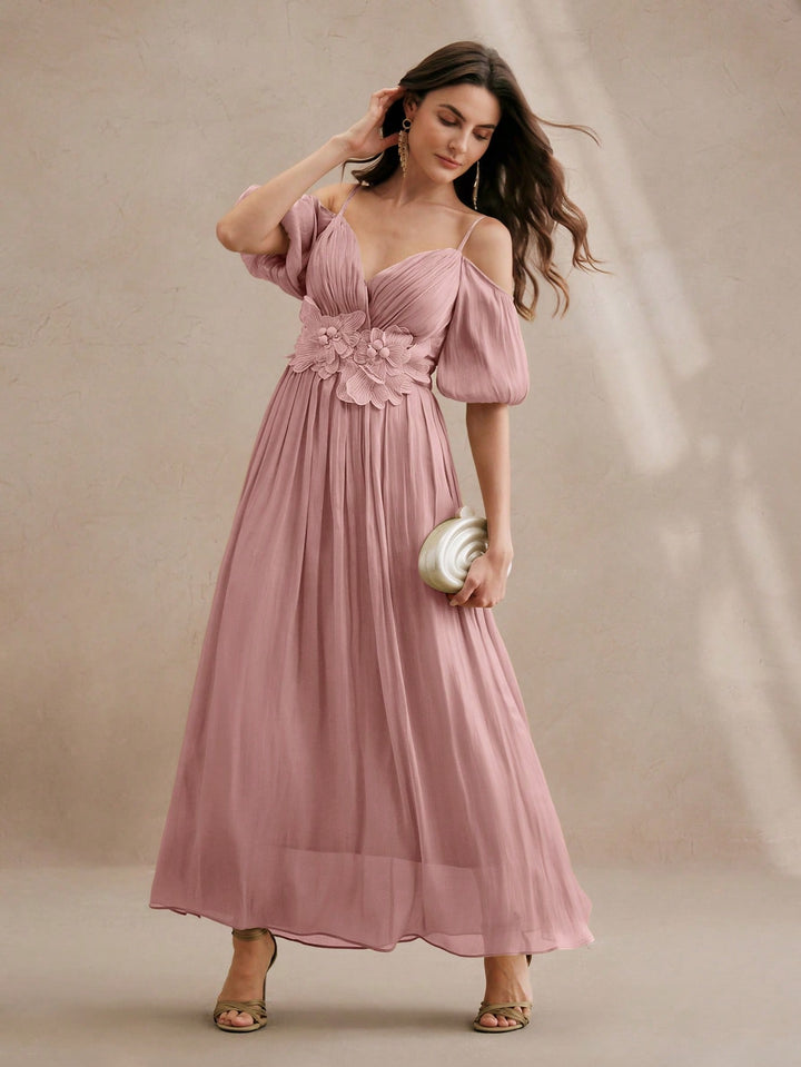 Rochie maxi SHEIN, roz