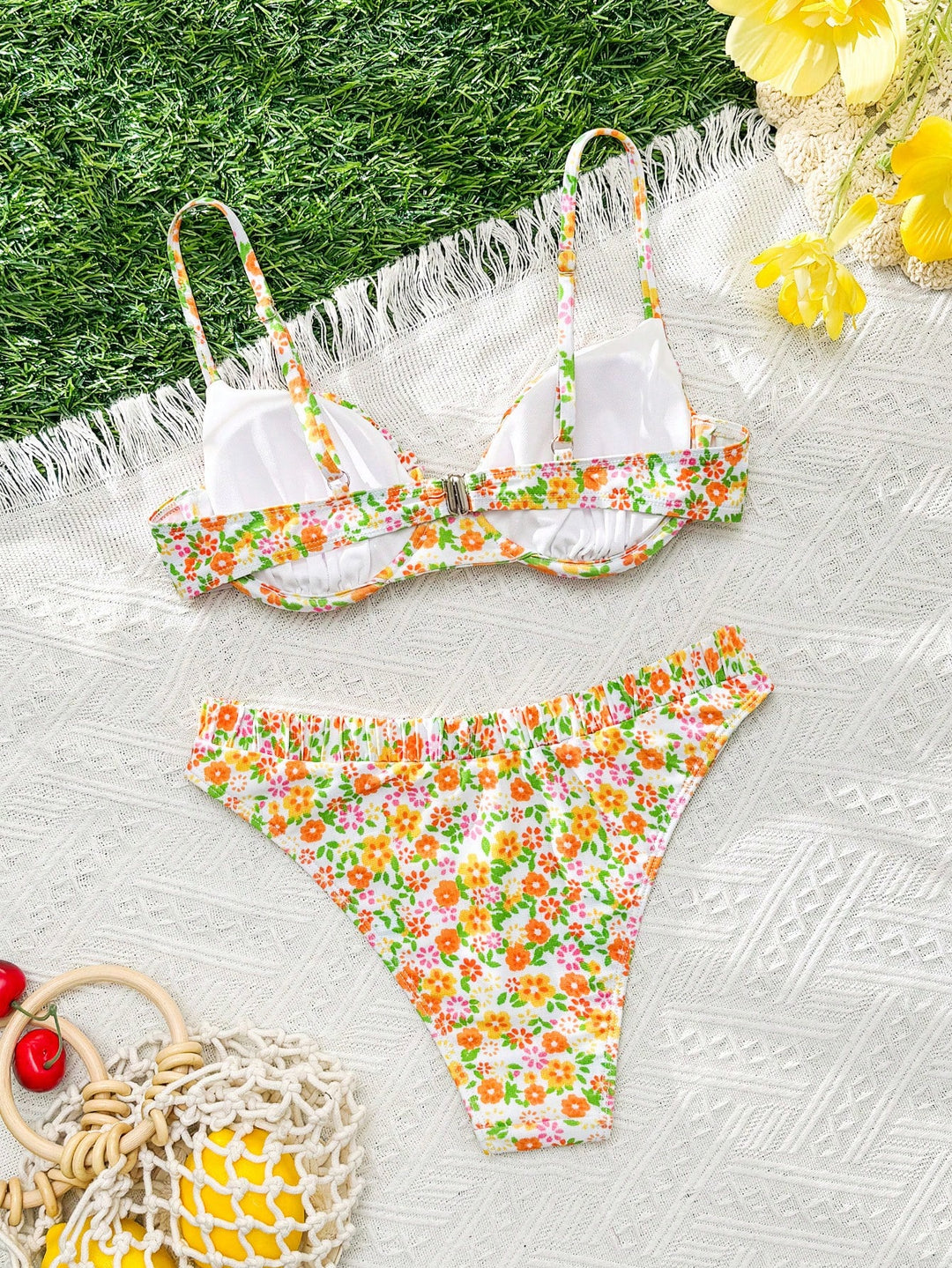 Costum de baie SHEIN, mix culori