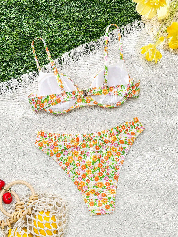 Costum de baie SHEIN, mix culori