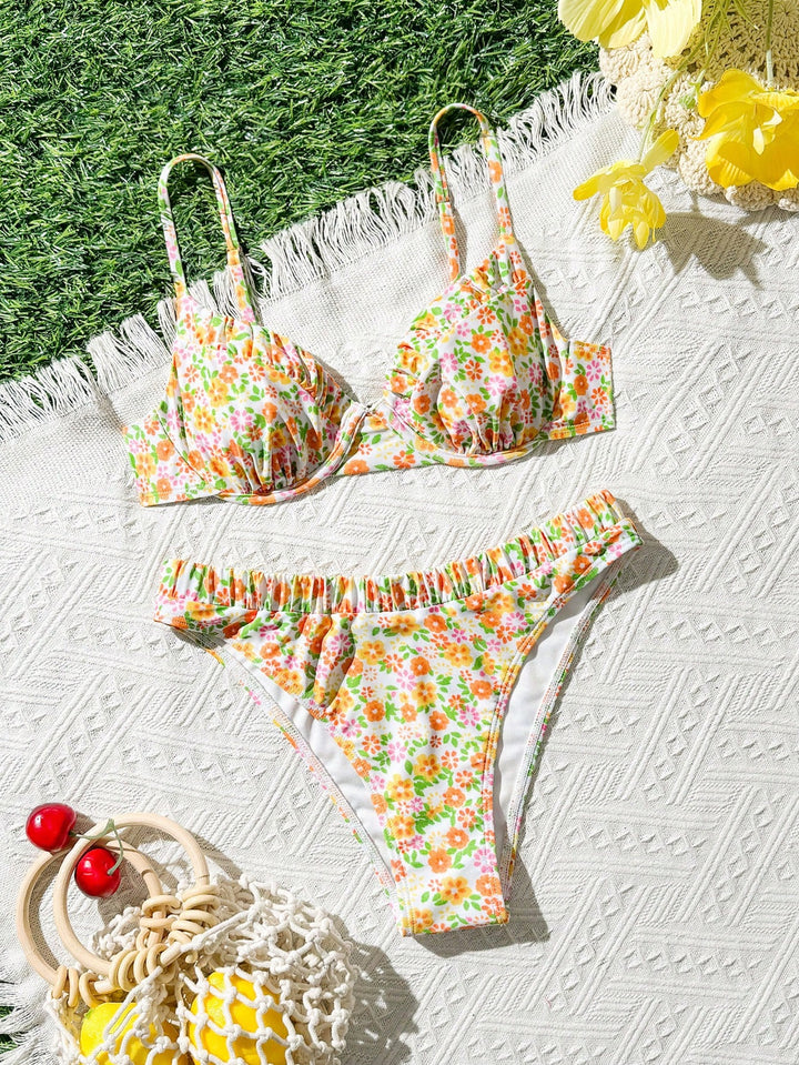 Costum de baie SHEIN, mix culori